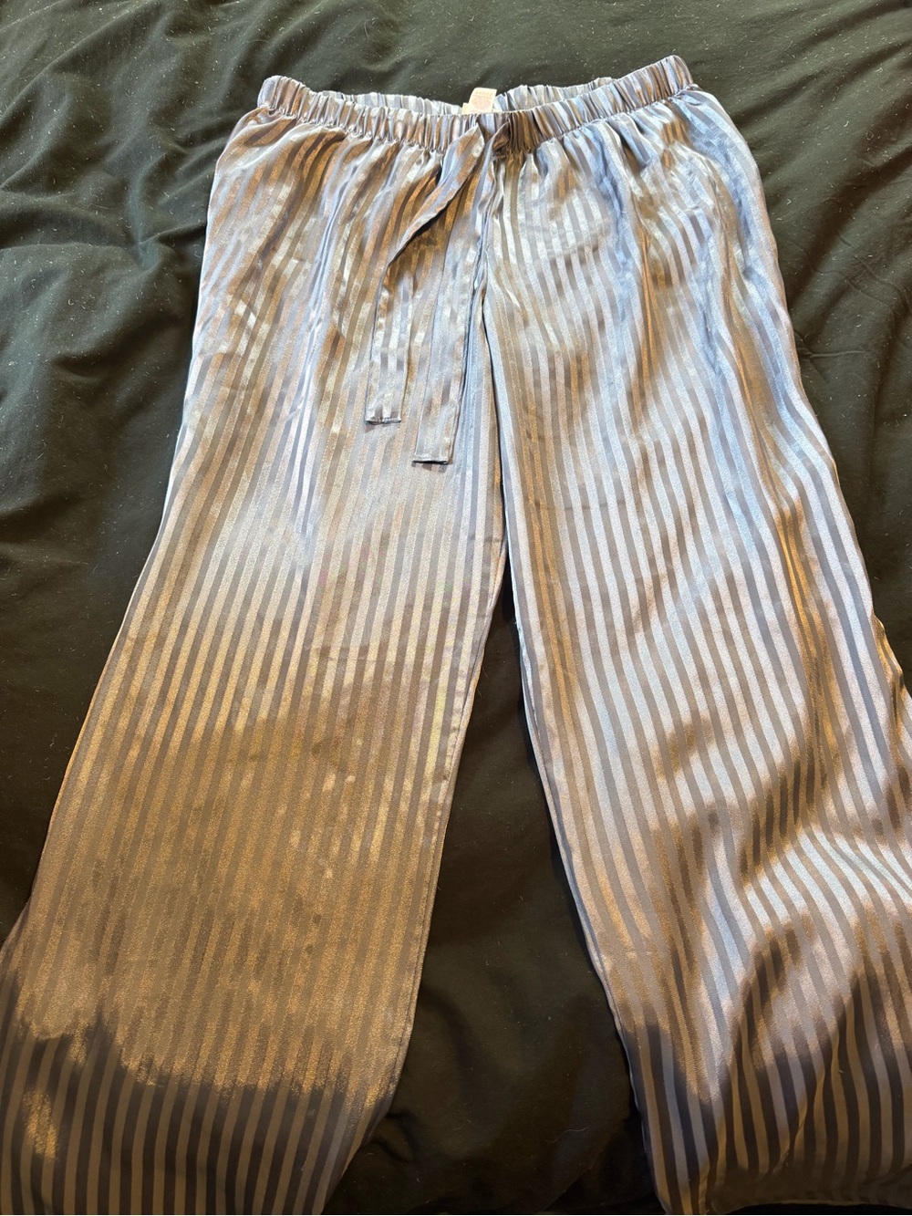 Victoria's Secret Shimmery Striped Lounge Pants - Slate